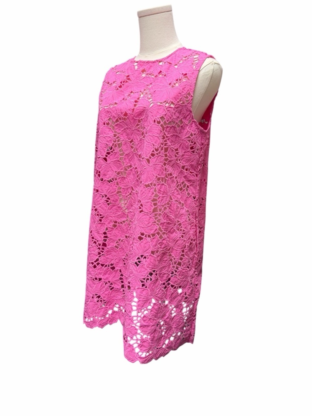 S_12 Self-Portrait Cotton Lace Mini Dress